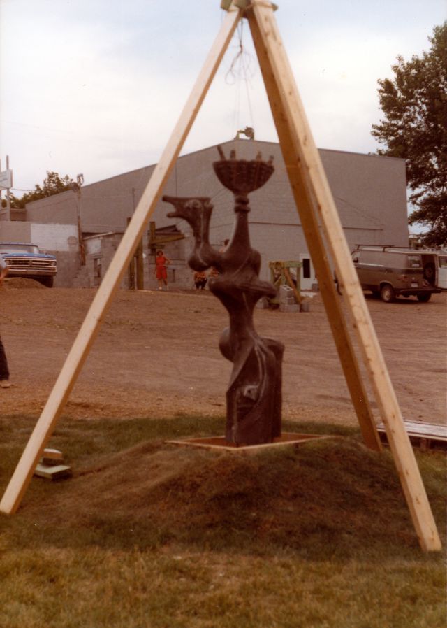 Photo inconnue, 1984, coll. Est-Nord-Est, résidence d'artistes.