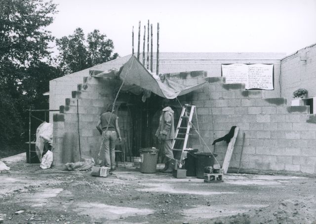 Photo inconnue, 1984, coll. Est-Nord-Est, résidence d'artistes.