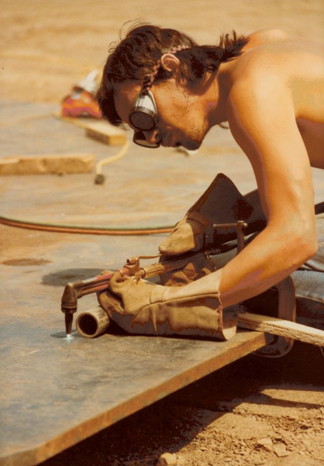 Photo inconnue, 1984, coll. Est-Nord-Est, résidence d'artistes.