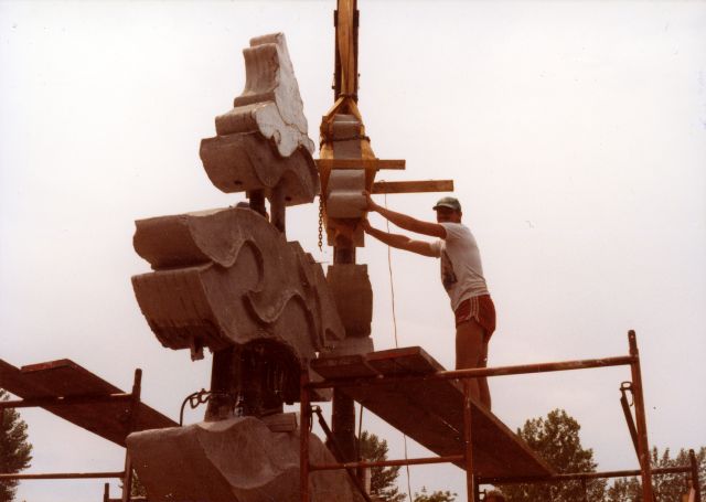 Photo inconnue, 1984, coll. Est-Nord-Est, résidence d'artistes.