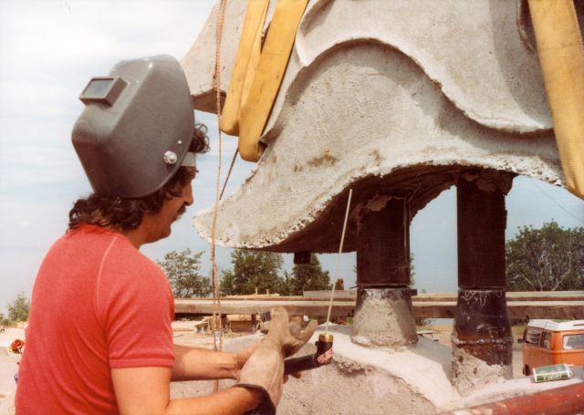 Photo inconnue, 1984, coll. Est-Nord-Est, résidence d'artistes.