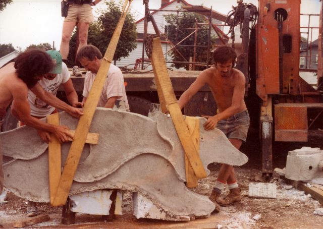 Photo inconnue, 1984, coll. Est-Nord-Est, résidence d'artistes.