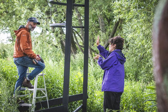 Photo Jean-Sébastien Veilleux, 2016, coll. Biennale de sculpture.