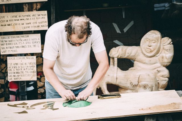 Photo Jean-Sébastien Veilleux, 2016, coll. Biennale de la sculpture.